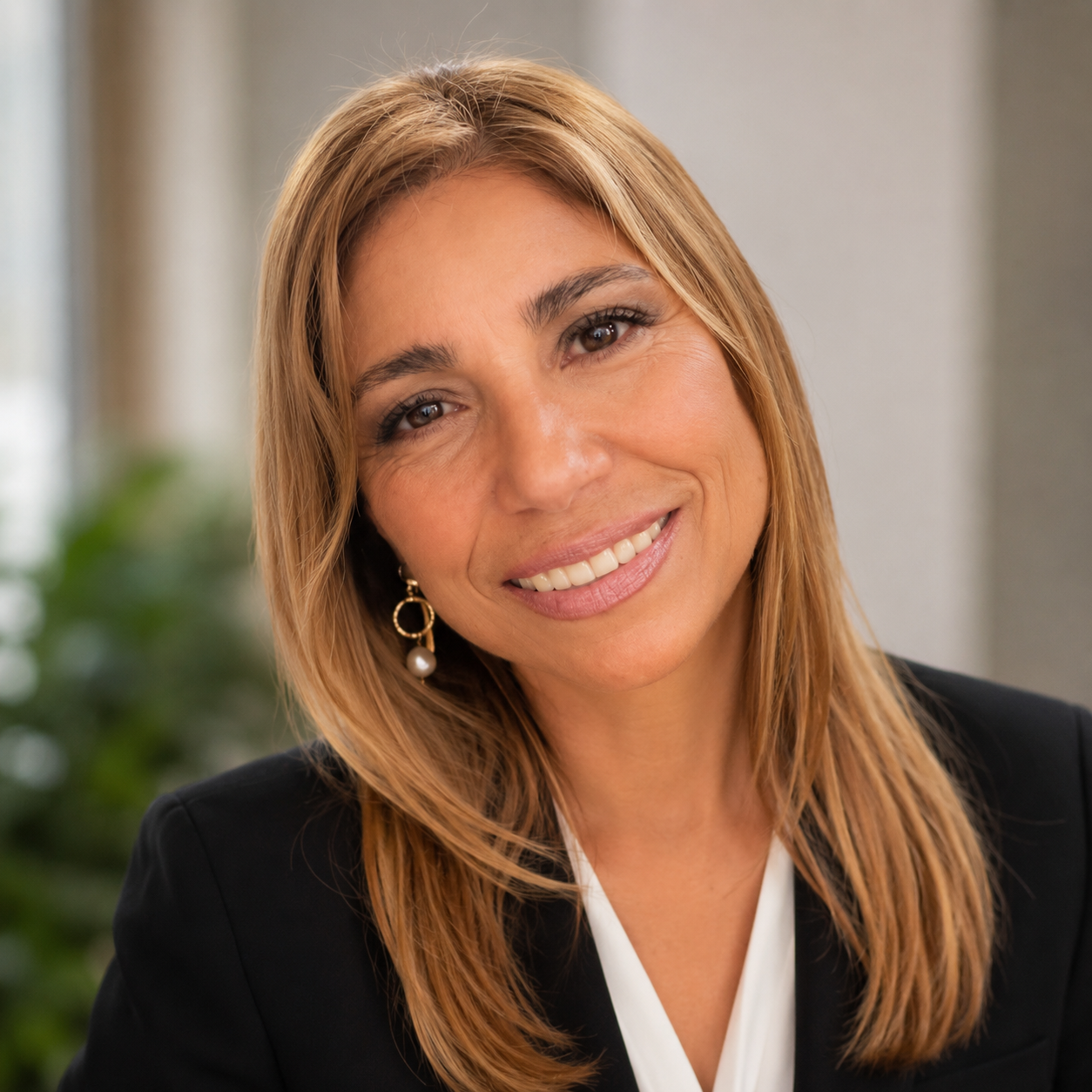 Professional portrait of Eva Velja, founder of Eva Velja's Cleaning Services